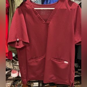 FIGS Casma XL maroon